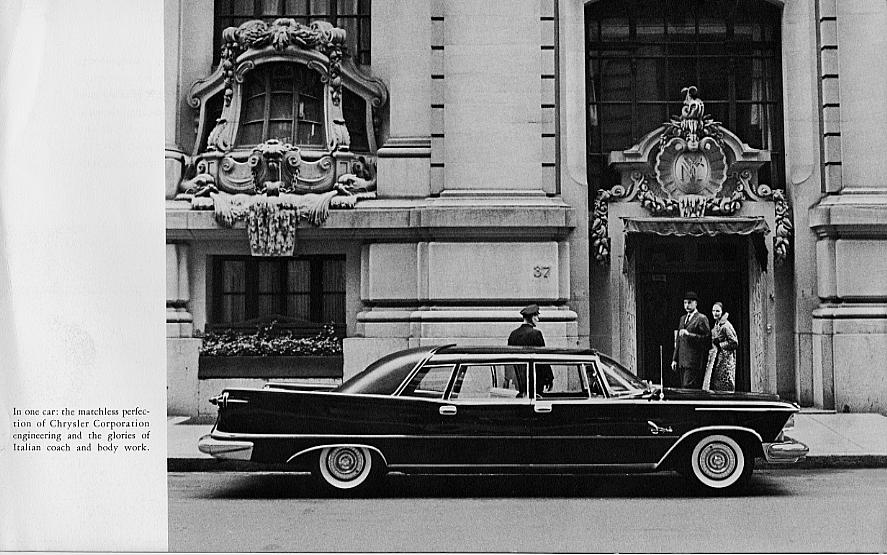 1958 Chrysler Imperial Ghia Limousine Brochure Page 6